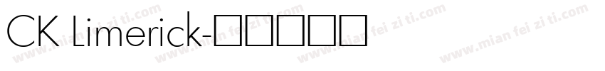 CK Limerick字体转换